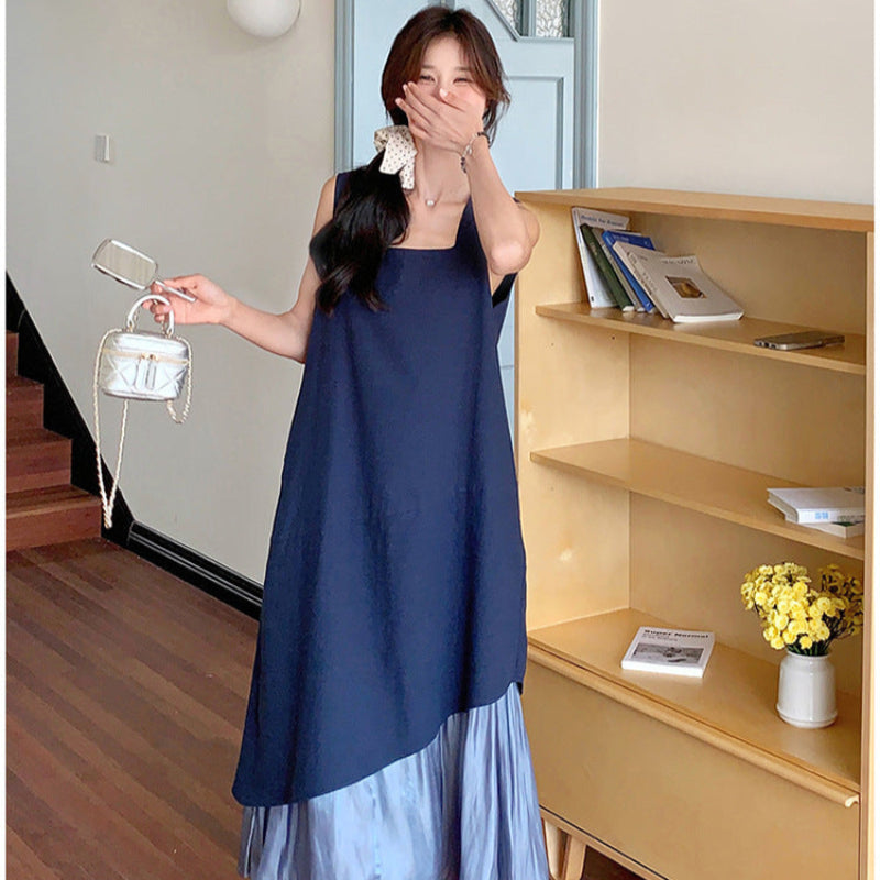 ノースリーブレイヤードワンピース(2colors)