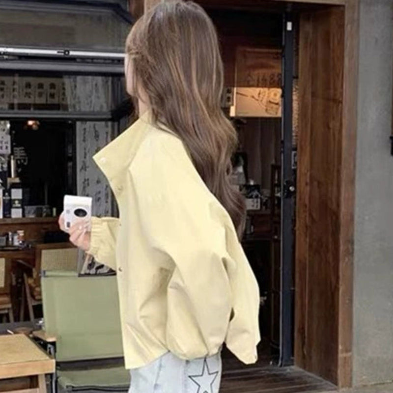 レモンイエローブルゾンジャケット