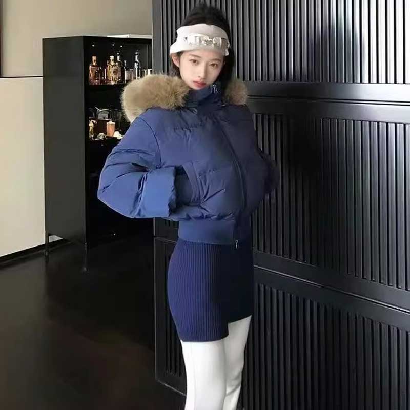 ファーフード付きダウンジャケット(2colors)