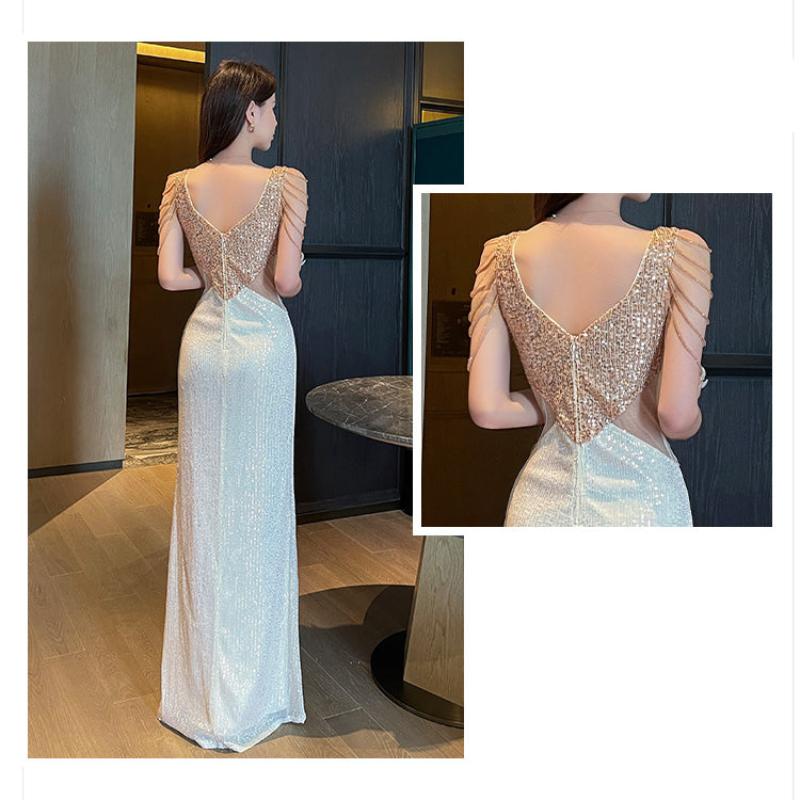 ラグジュアリーゴールドドレス