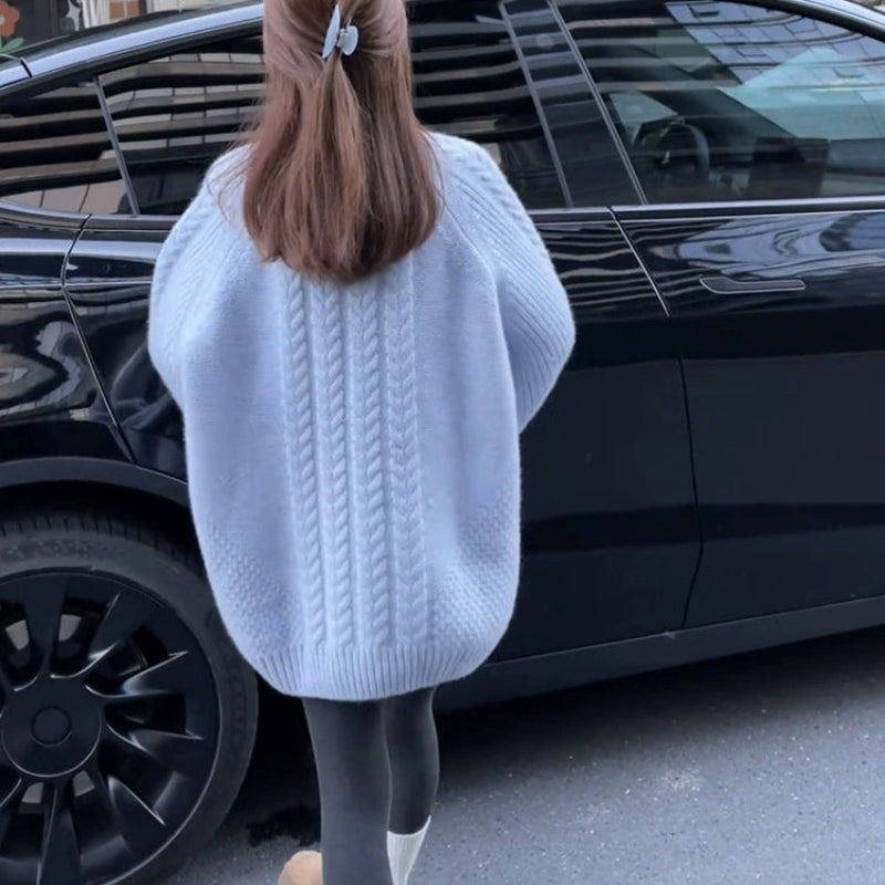 オーバーサイズ厚手ニットセーター(3colors)