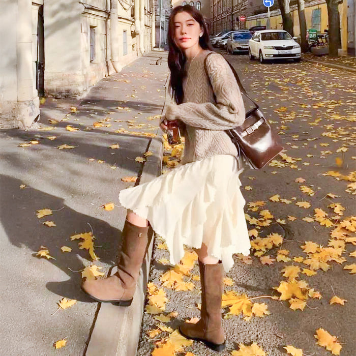 ランダムフリルスカート