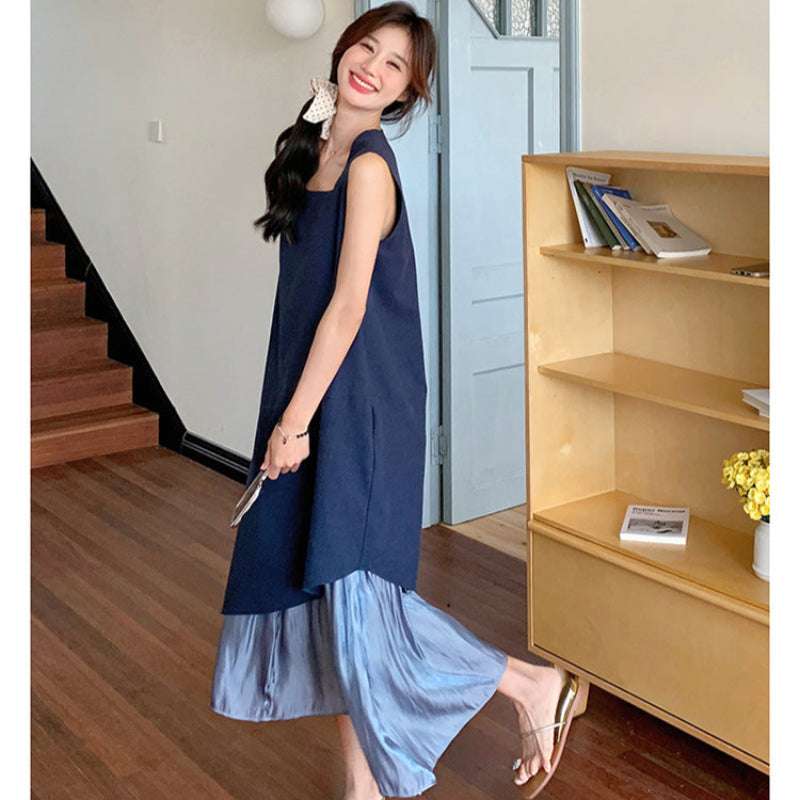 ノースリーブレイヤードワンピース(2colors)