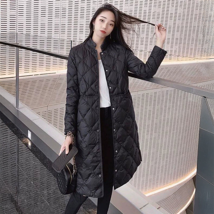 スタンドカラーキルティングコート(2colors)