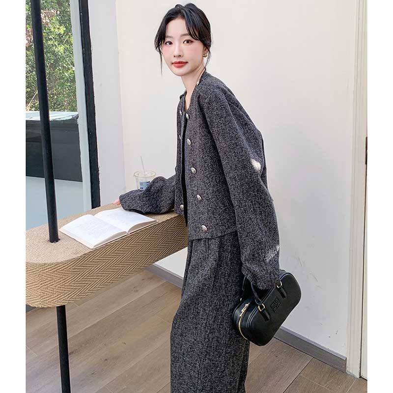 ミックスグレーセットアップ