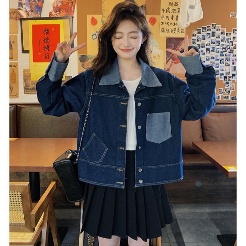 パッチワークデニムジャケット