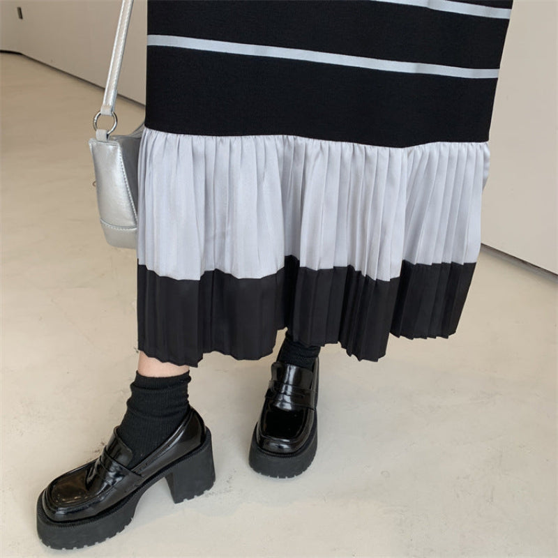 モードライン切り替えフリルワンピース