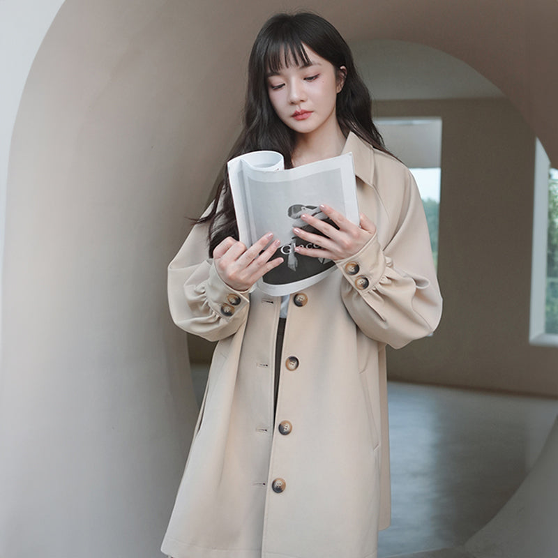 ミディ丈トレンチコート