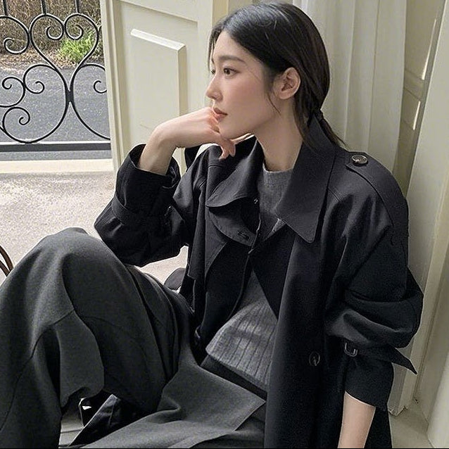 ラペルカラートレンチコート(3colors)