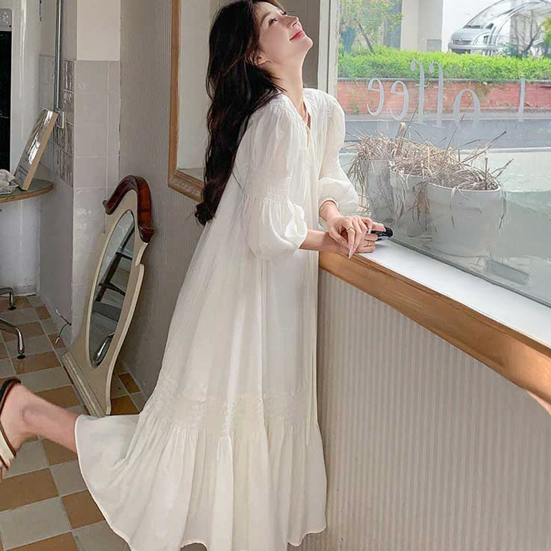 ボリュームスリーブワンピース