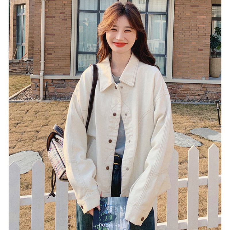 オフホワイトデニムジャケット