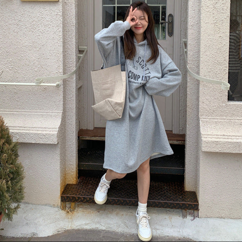 ビッグロゴパーカーワンピース(3colors)