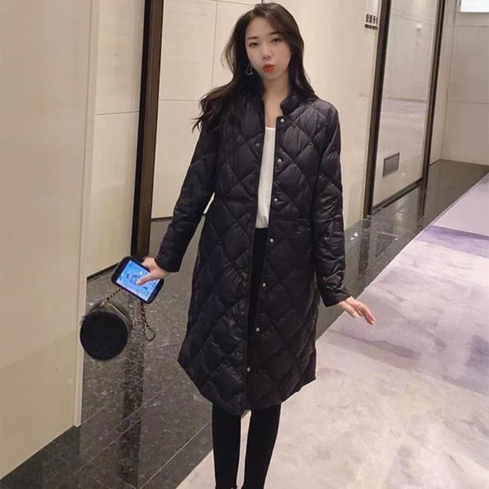 スタンドカラーキルティングコート(2colors)