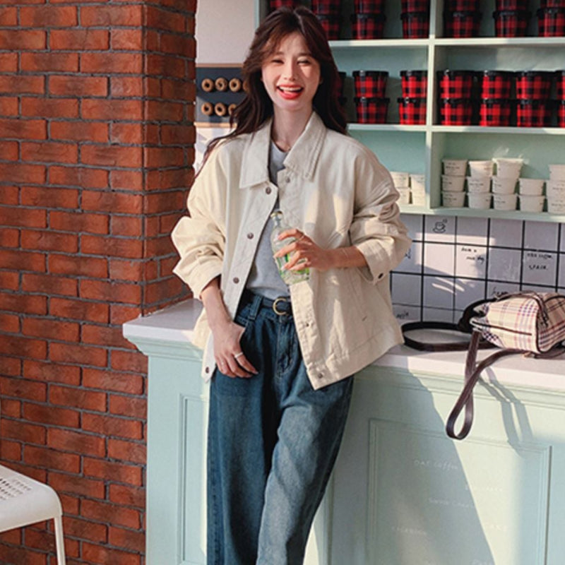 オフホワイトデニムジャケット