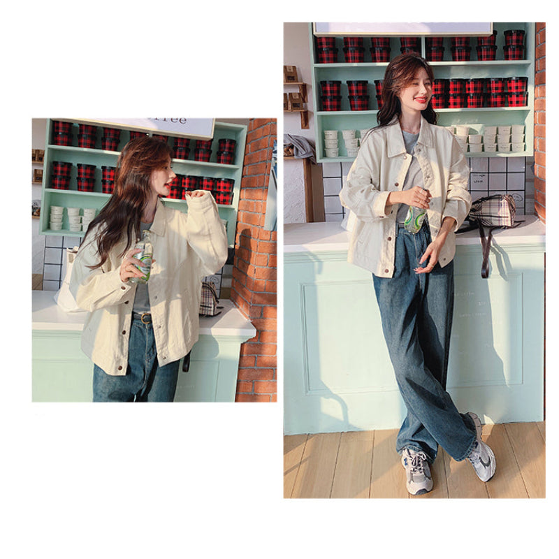 オフホワイトデニムジャケット