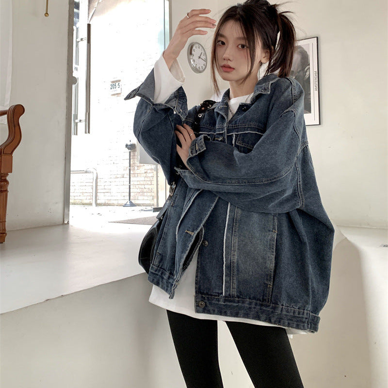 レトロブルーデニムジャケット