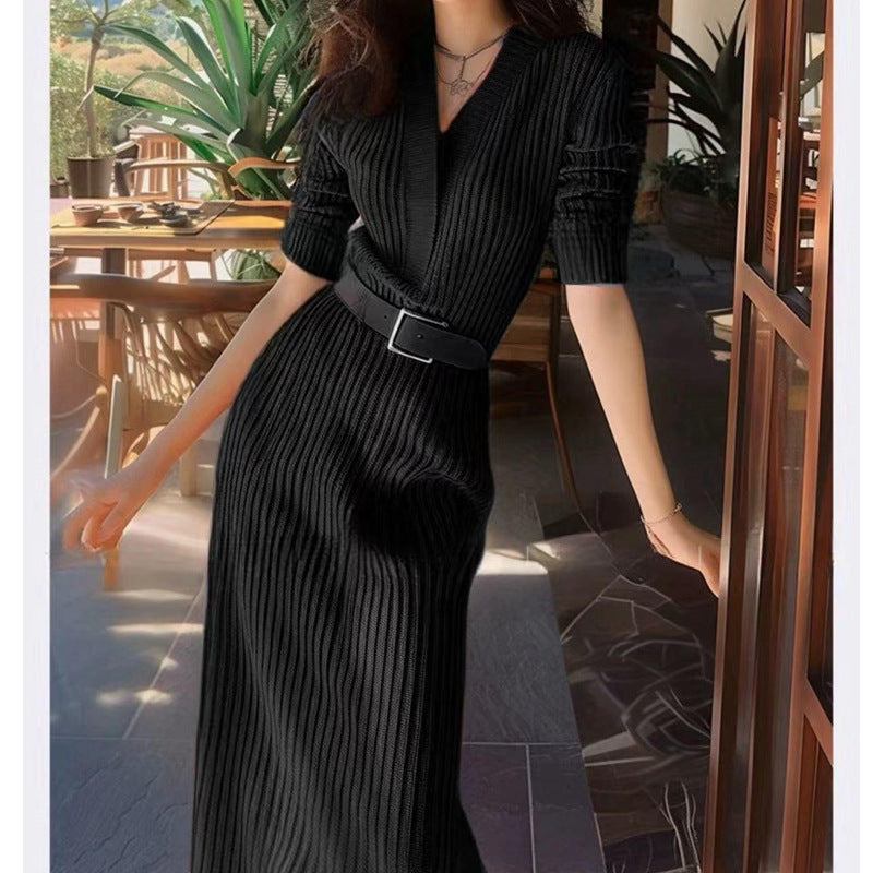 リブスリムフィットワンピース(3colors)