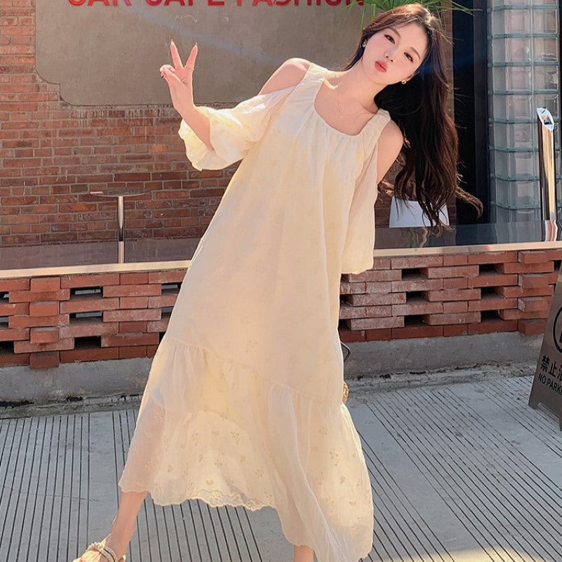 【即納】フレンチオフショルダーワンピース