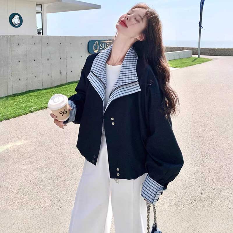 ダブルカラードルマンジャケット