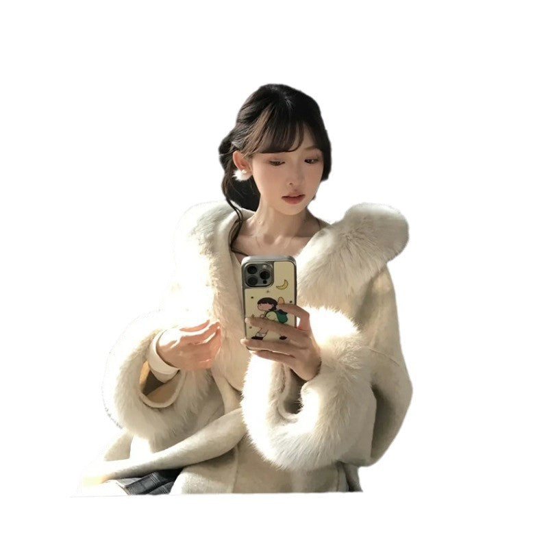 ボリュームファーショートコート
