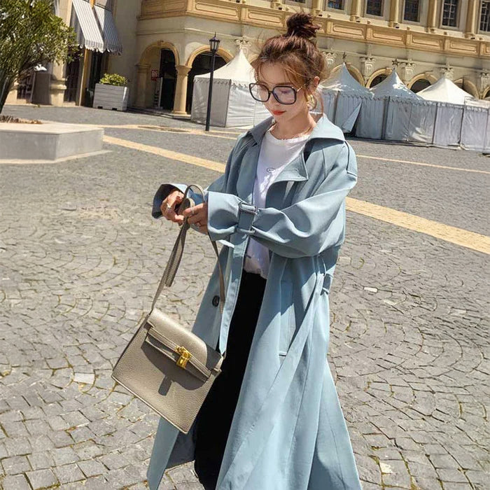 ハイウエストロングトレンチコート(2colors)