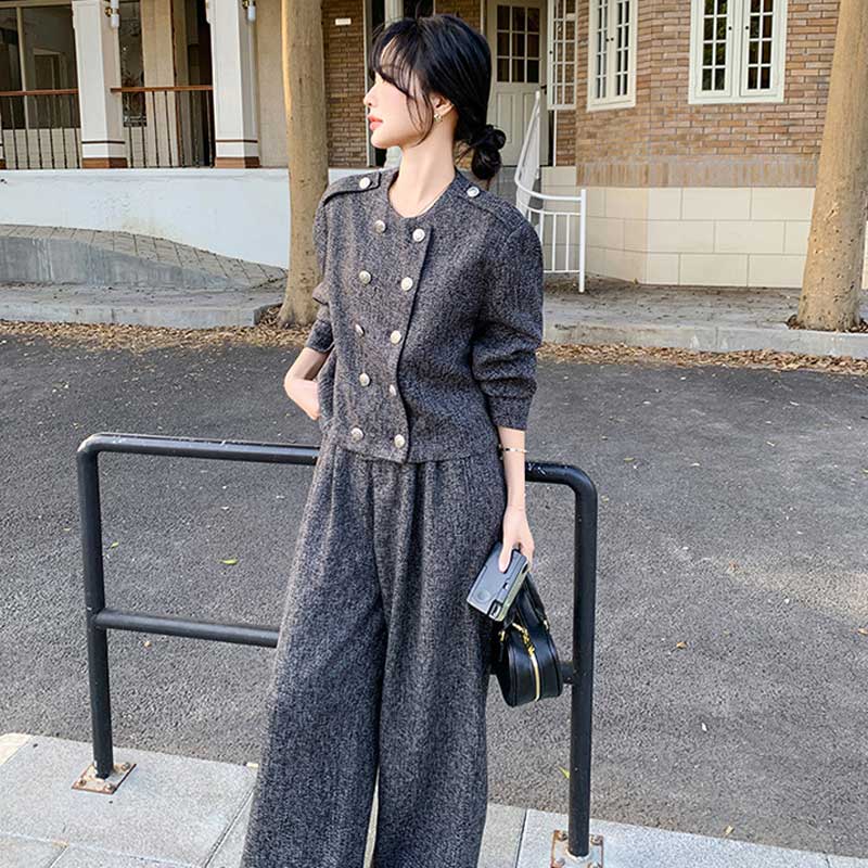 ミックスグレーセットアップ