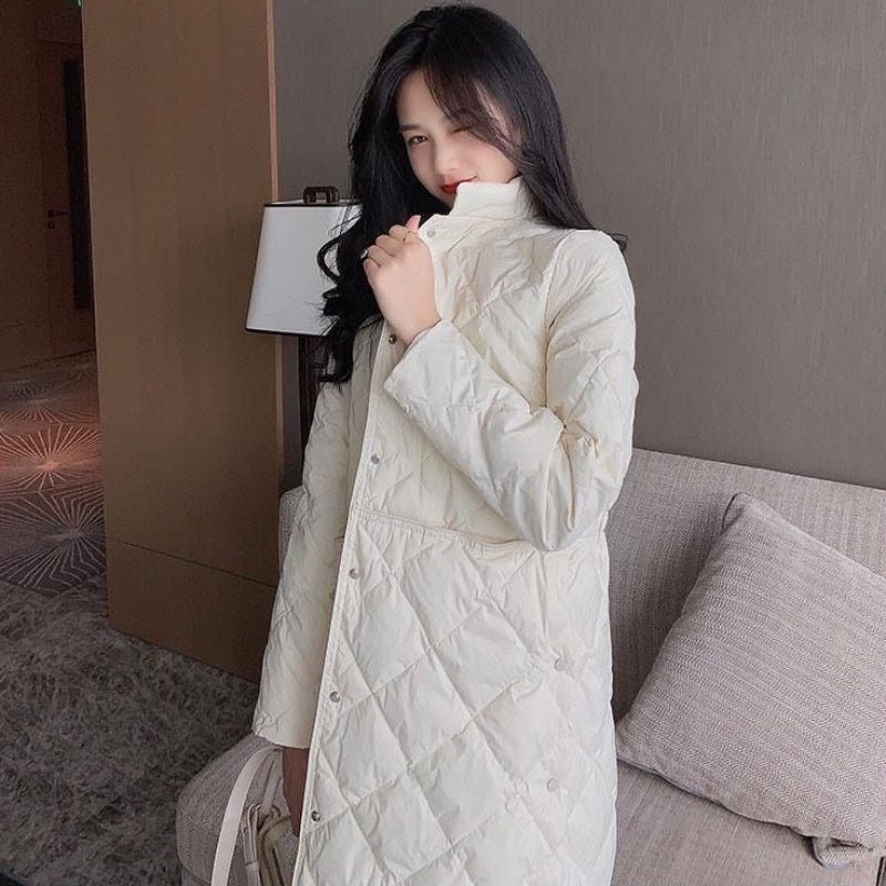 スタンドカラーキルティングコート(2colors)