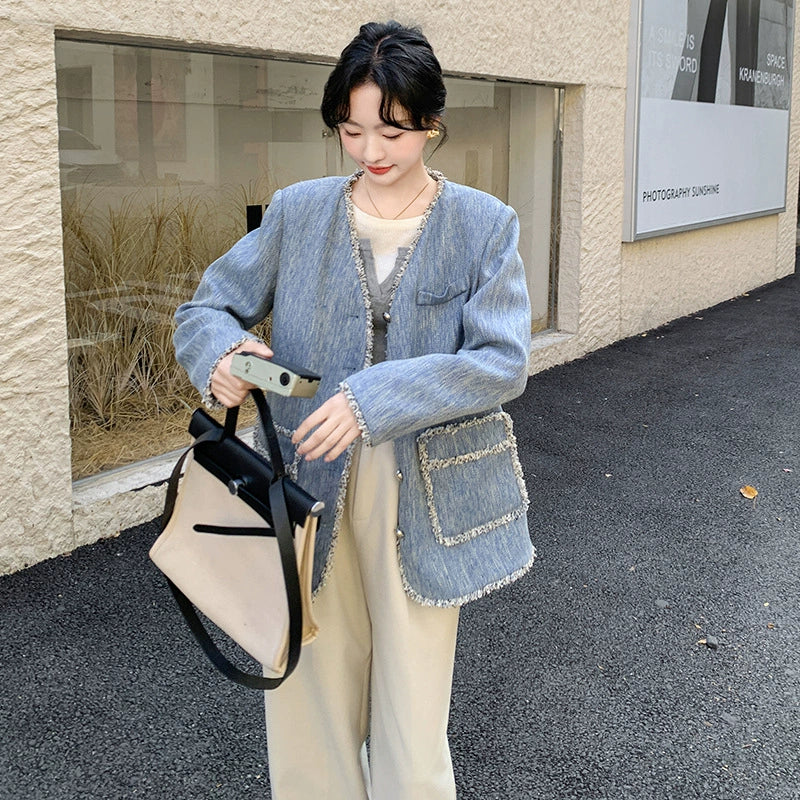 フリンジデザインブレザージャケット