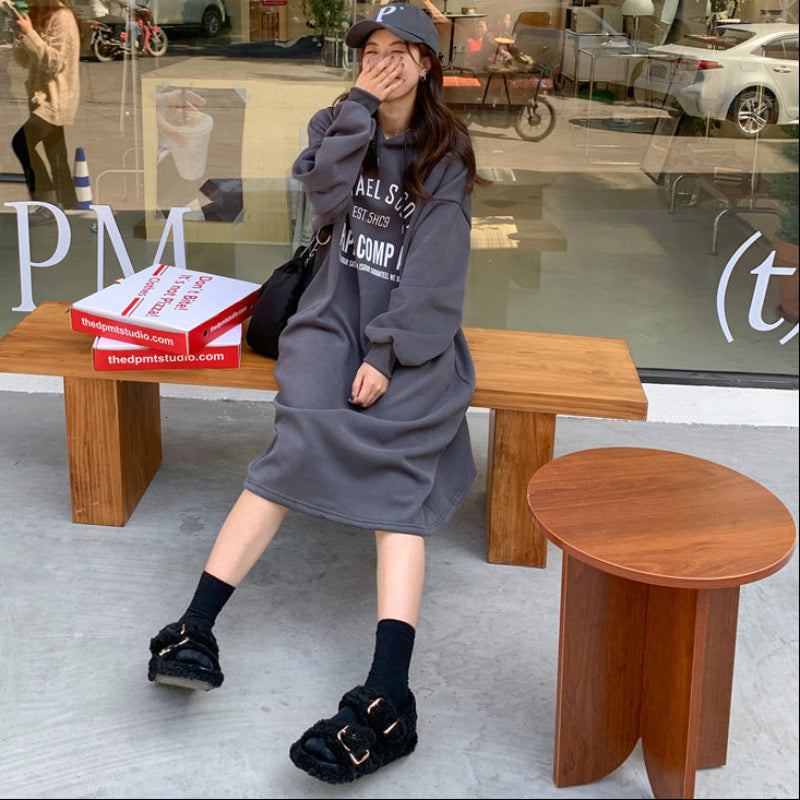 ビッグロゴパーカーワンピース(3colors)