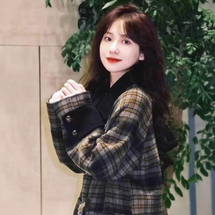 ノスタルジックチェックコート