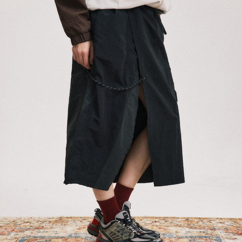 アシンメトリーワークスカート(2colors)