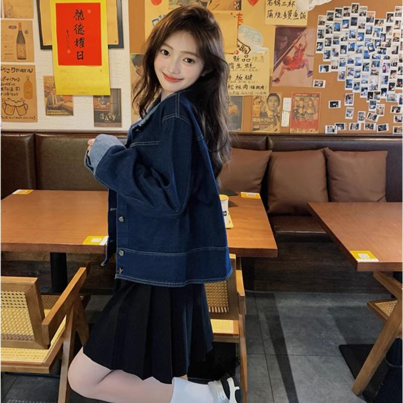 パッチワークデニムジャケット