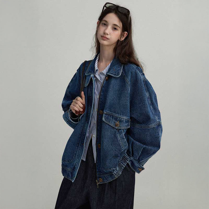 ドロップショルダーデニムジャケット