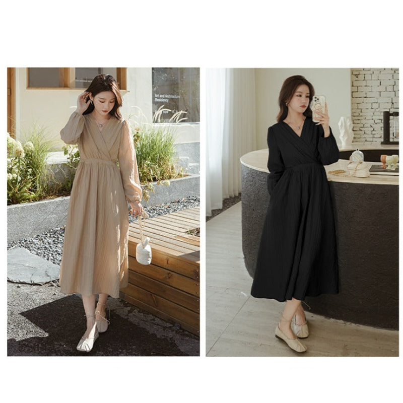 カシュクールシアーワンピース(2colors)