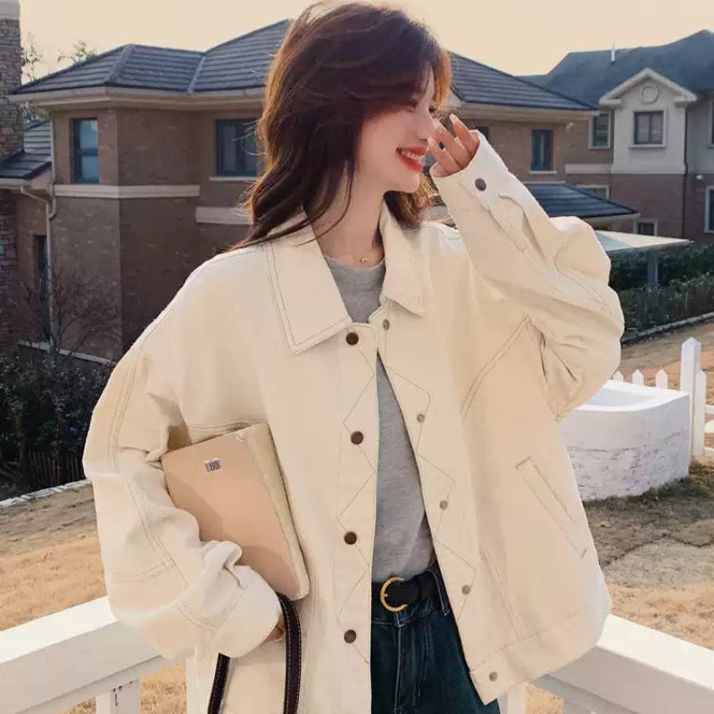 オフホワイトデニムジャケット