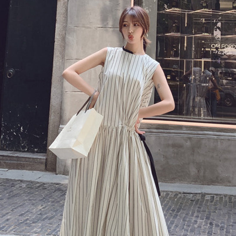 ストライプロングワンピース