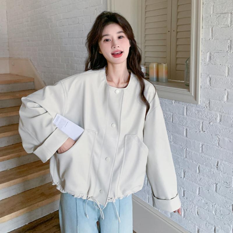 ノーカラールーズショートジャケット(2colors)