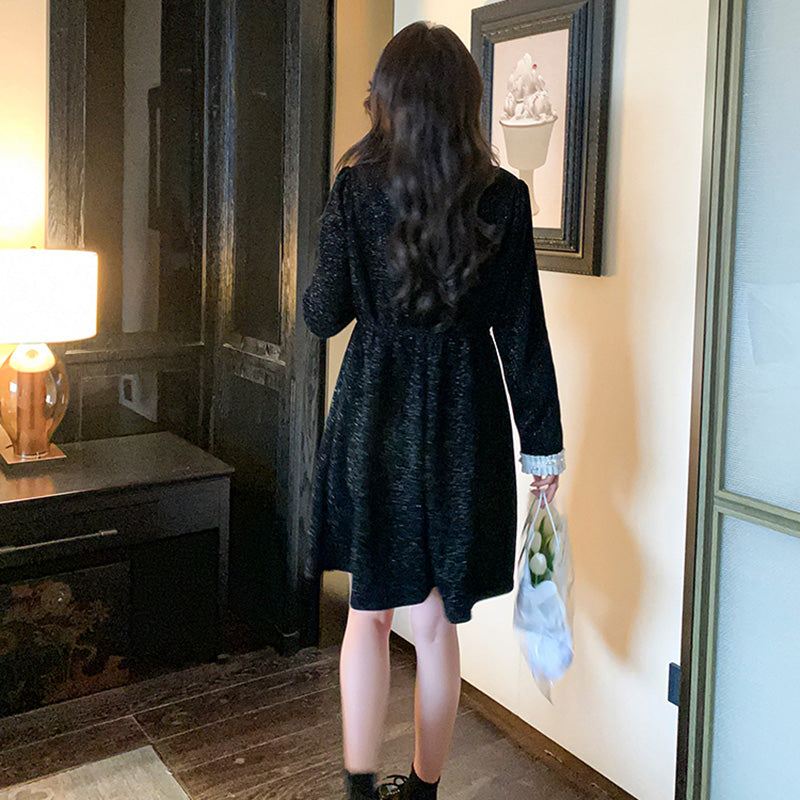 リボン付きオケージョンミニワンピース