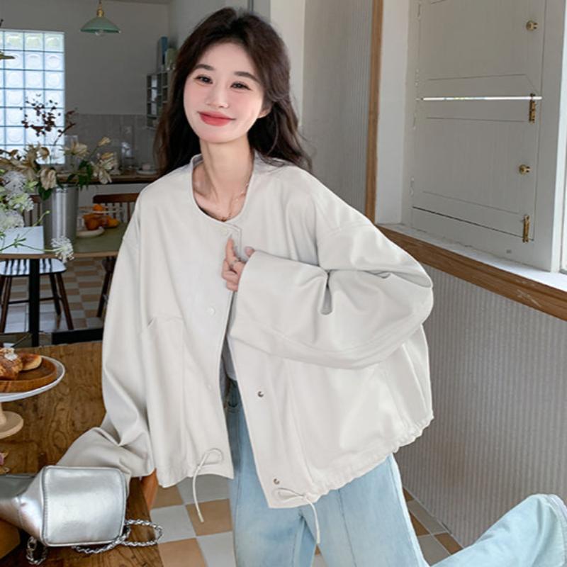 ノーカラールーズショートジャケット(2colors)