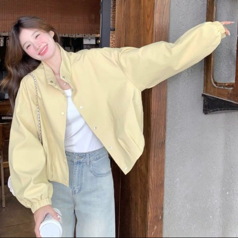 レモンイエローブルゾンジャケット