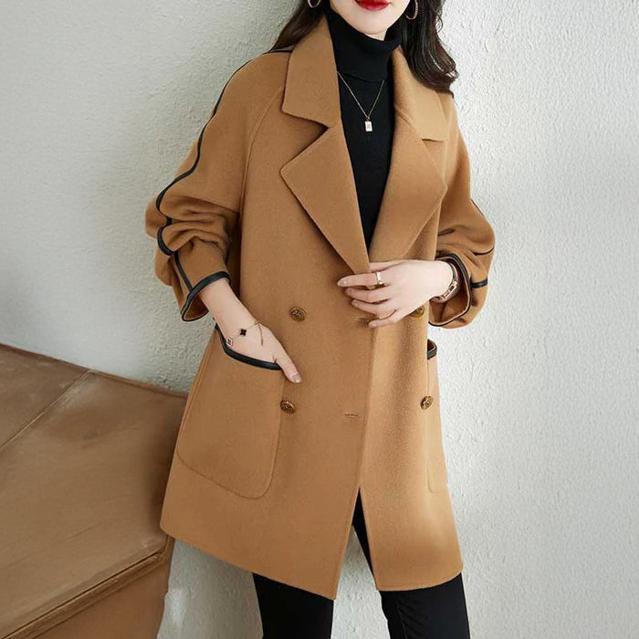 レザーパイピングコート(3colors)