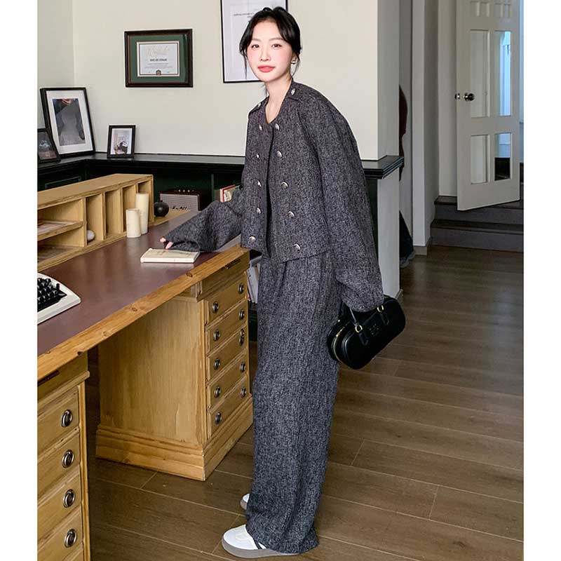 ミックスグレーセットアップ