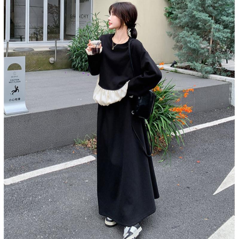 スウェットバルーントップス×スカートセット