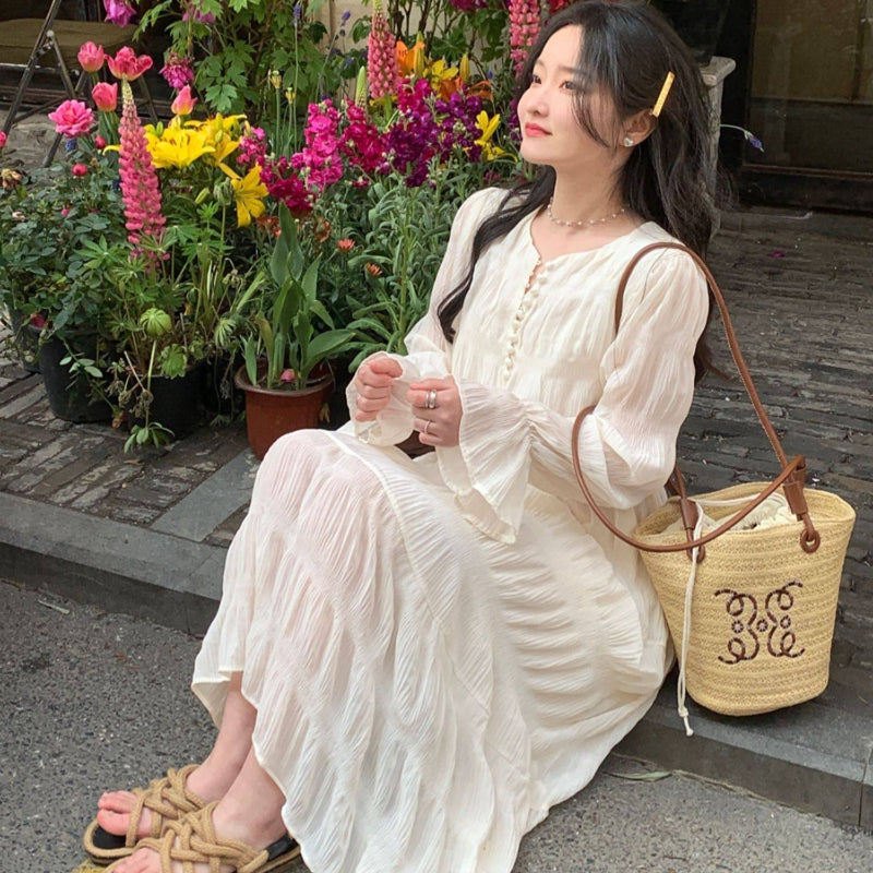 シフォンティアードワンピース