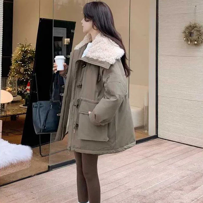 ビックカラー中綿ダッフルコート(2colors)