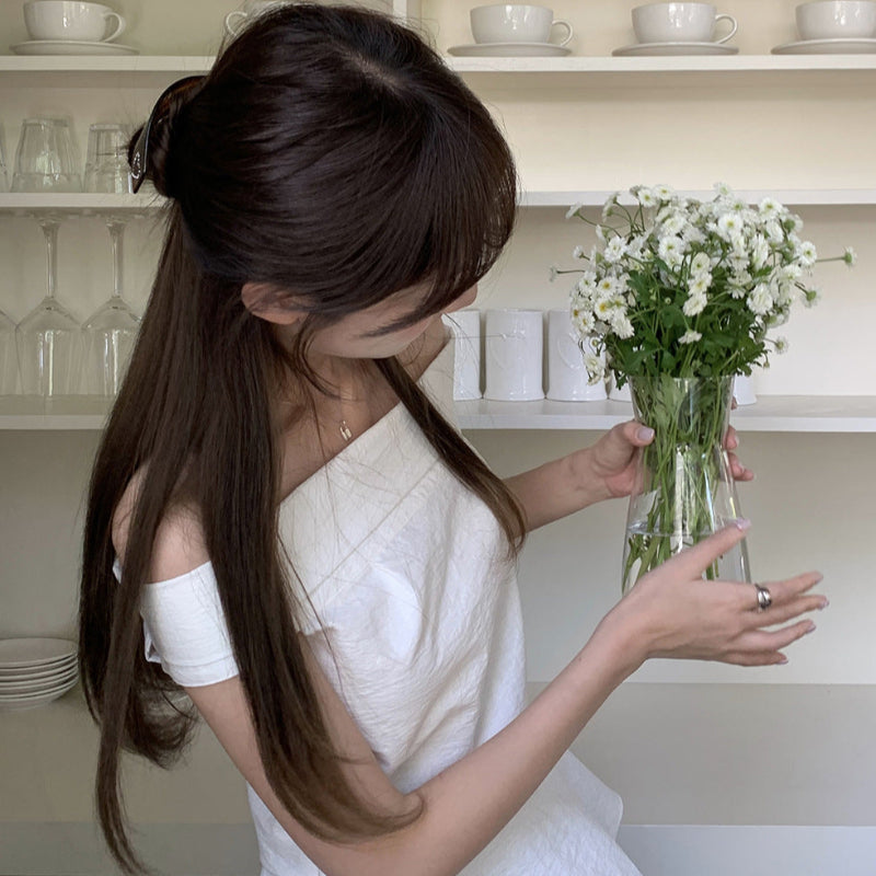 オフショルダーペプラムカットソー(3colors)