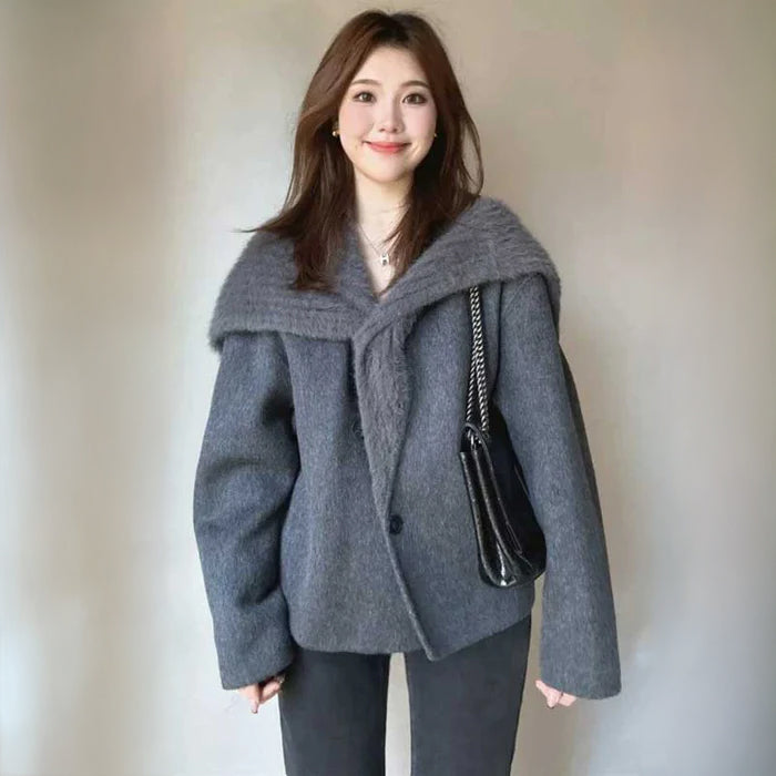 シャギーカラーメルトンコート