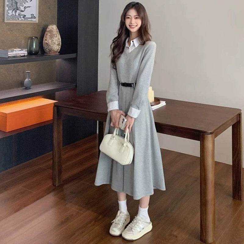 クラシカルレイヤードワンピース