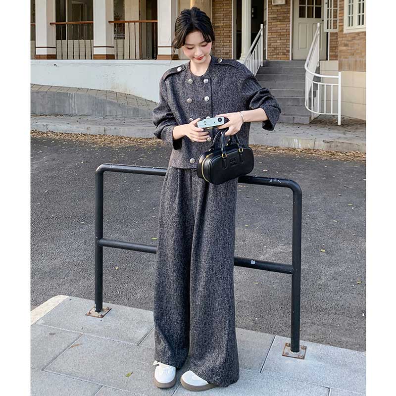 ミックスグレーセットアップ