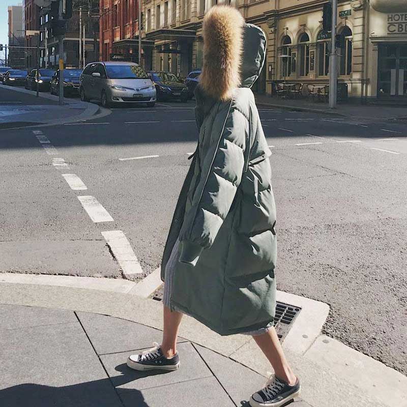 ファー付きフードロングダウンジャケット(2colors)